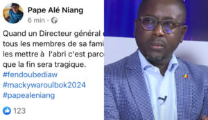 Pourquoi Pape Alé Niang a supprimé son post polémique sur le Directeur de la police