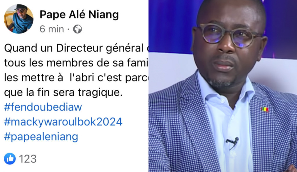 Pourquoi Pape Alé Niang a supprimé son post polémique sur le Directeur de la police