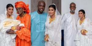 (10 photos)- Baptême :  Les belles images de l&rsquo;actrice Alice avec Bouba Ndour, Astou et Abba