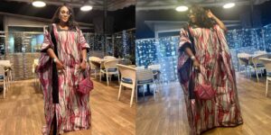 (03 photos) : L&rsquo;actrice Adja sur son 31 dans une robe splendide