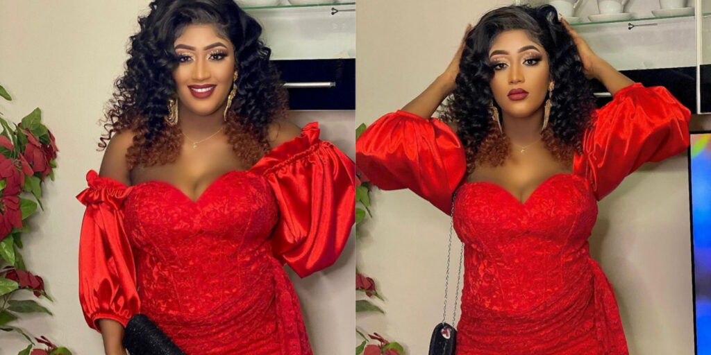 (03  Photos) : Lysa sculpturale en robe rouge à couper le souffle