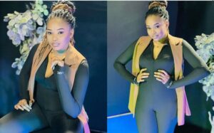 (Photos) – Nafy Dièye se moule classe dans sa combinaison noire