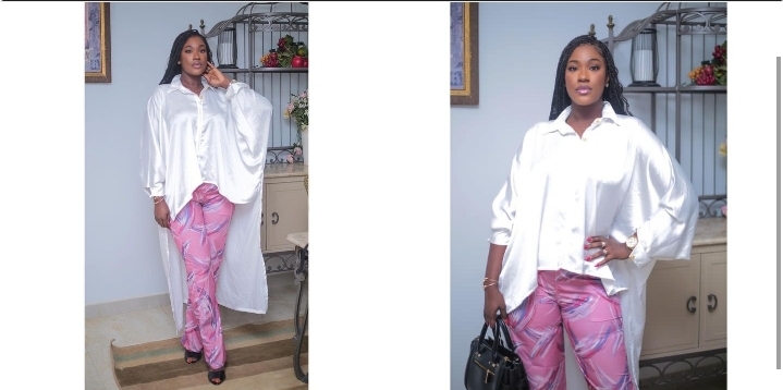 (Photos): Pantalon bigarré, chemise tendance, Nathalie « Karma » étale toute sa classe
