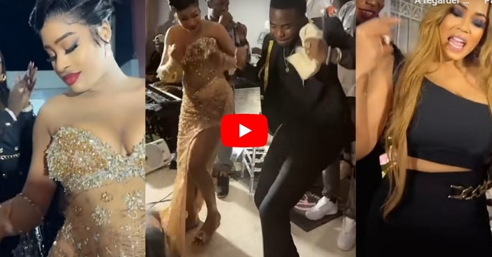 (Vidéo) : Robe décolletée, dîner royal, ambiance de folie, l&rsquo;actrice Esther fête son birthday en grande pompe