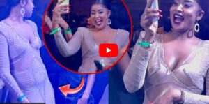 (Vidéo) : Sublime en robe décolletée, l&rsquo;actrice Nabou (Pod et Marichou) se déchaine à la soirée de Youssou Ndour