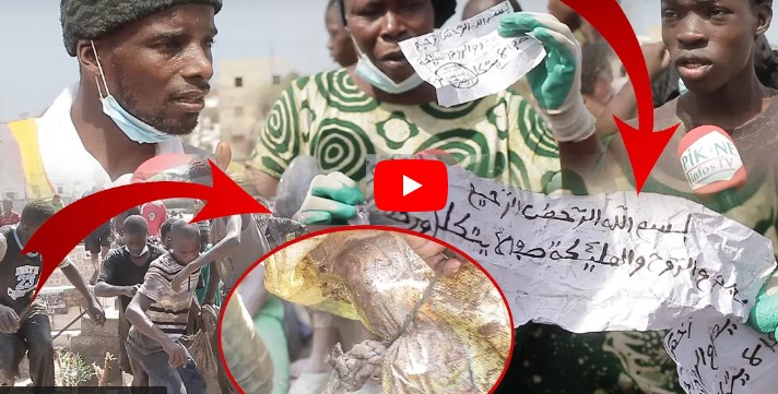 (Vidéo)- Cimetière Pikine: Découvertes macabres des pratiques mystiques sur les tombes des môrts