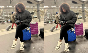 Photo) – Dieyla fait sensation à l’aéroport de Brême