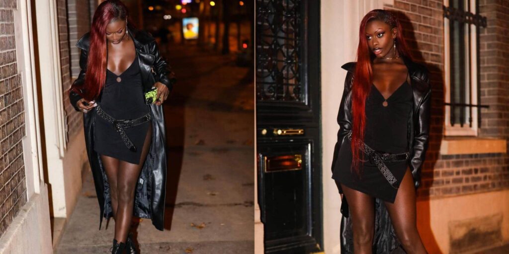 (06 photos ) – Diarra Sen P&rsquo;tit Gallé, s3xy dans son décolletée black.