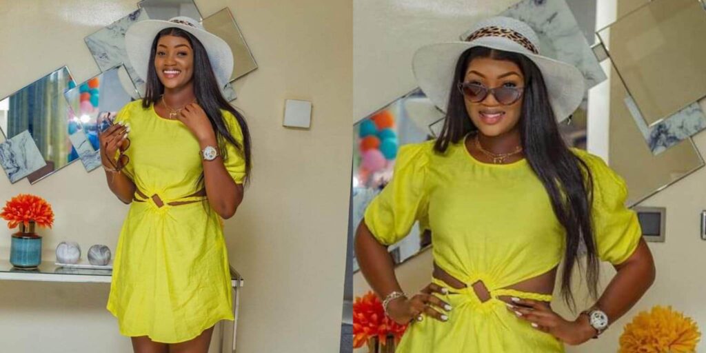 (02 photos) : Cathy Virginie so fresh en robe jaune
