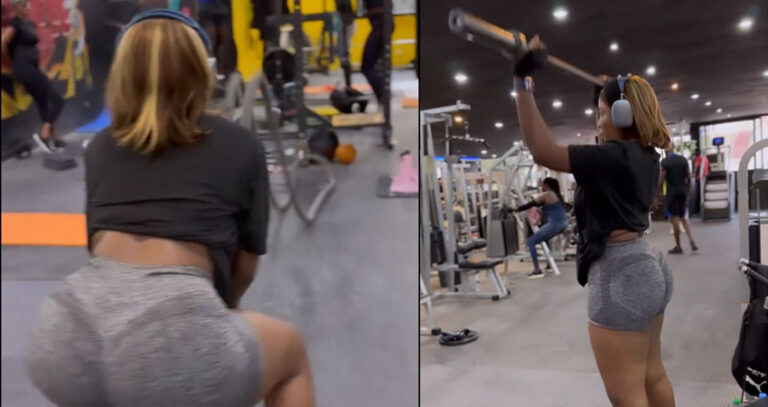 En salle de Gym, Aadja Everywhere dévoile sa belle silhouette. Les internautes ont validé (Vidéo)