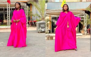 (Photos) – Khadja, la femme de Pape Sidy Fall, rosit son vendredi