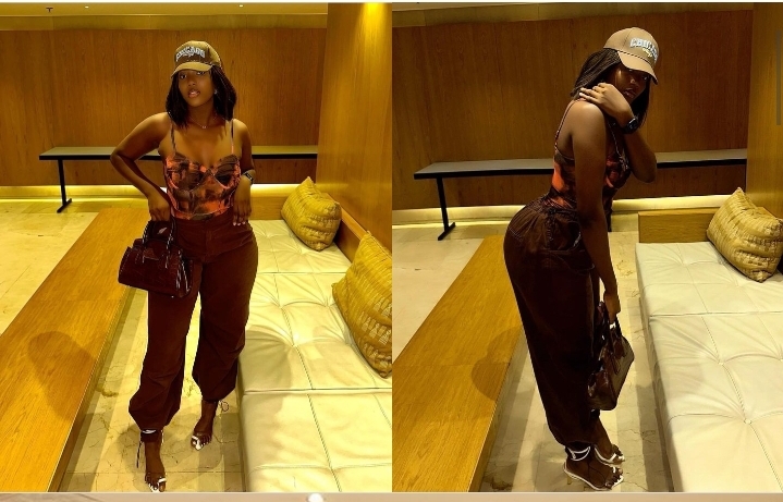 (Photos): Balcon de rêve, Aadjah Everywhere se moule dans un pantalon qui dessine ses hanches