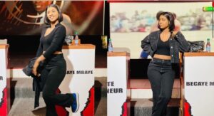 (Photos) – Noir sur noir, avec du bleu, Fatima Sylla attire les regards