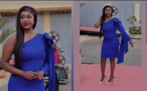 (Photos): Moulée dans une mini robe bleue, l&rsquo;animatrice Sophia Thiam attire les regards