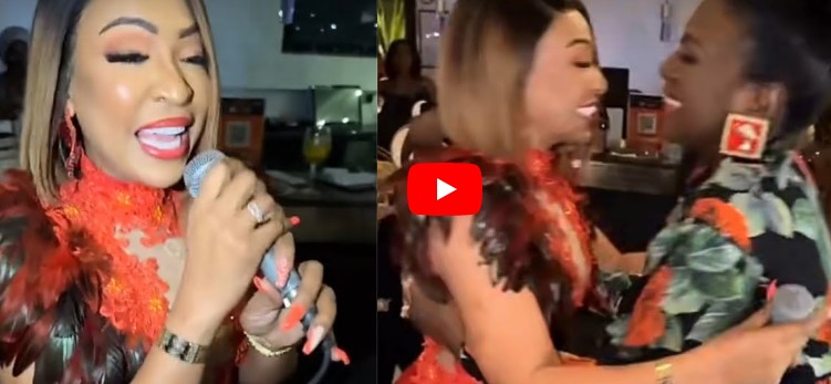 (Vidéo) : Chaud devant ! Viviane en robe rouge ultra moulante pour dévoiler sa belle silhouette