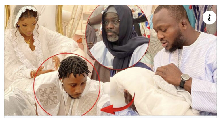 Baptême de sa fille : Emu par la présence de Borom Darou  Papis Xaragne Lo fond en larmes