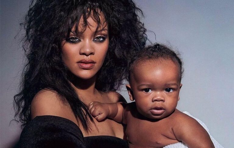 (Photos): Le fils de Rihanna, bientôt grand frère, prend la pose aux côtés de ses parents