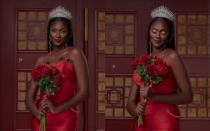(Photos) – Saint Valentin : Fatou Lo, miss Sénégal 2021, impose le rouge
