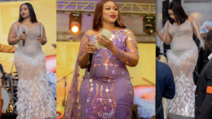 Robe moulante – Hanches bien dessinées : Aida Samb chauffe son mari au King Fahd place