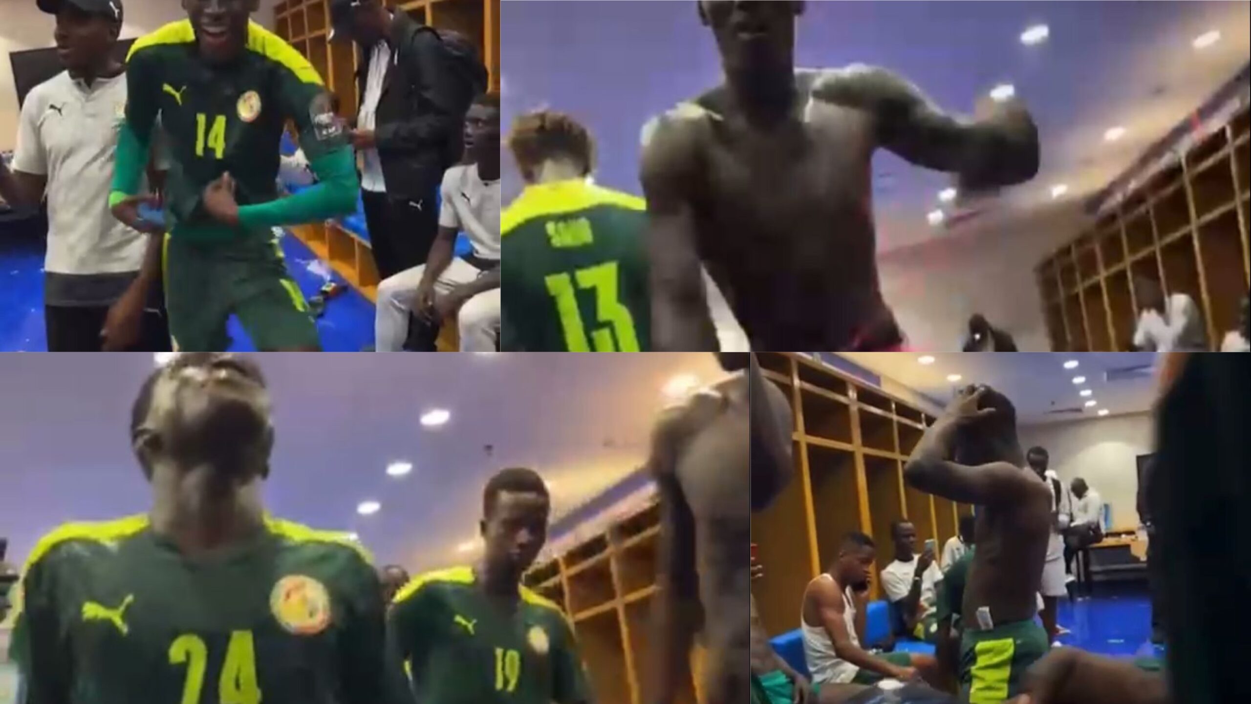 (Video): L’ambiance de «bara mbaye» dans le vestiaire après la qualification des lionceaux en finale