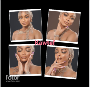 Avec son make up exquis et radieux, Miss Wiri Wiri illumine la toile