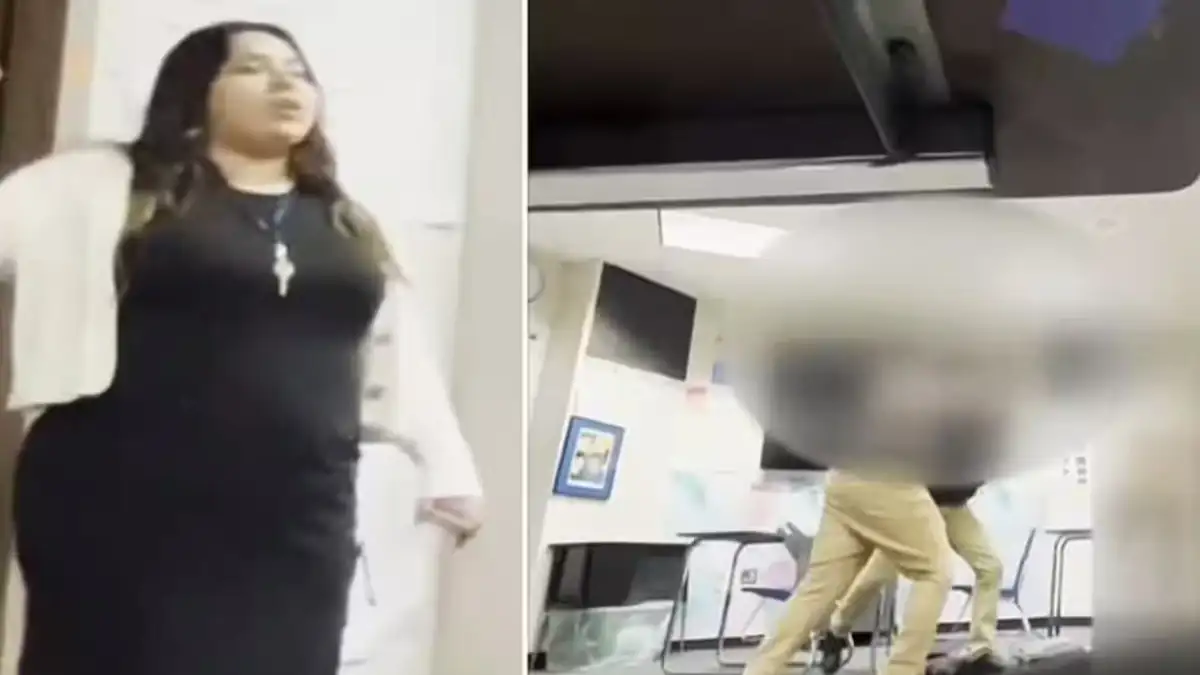 Vidéo : Une enseignante arrêtée après avoir encouragé ses élèves à se b@ttre en classe