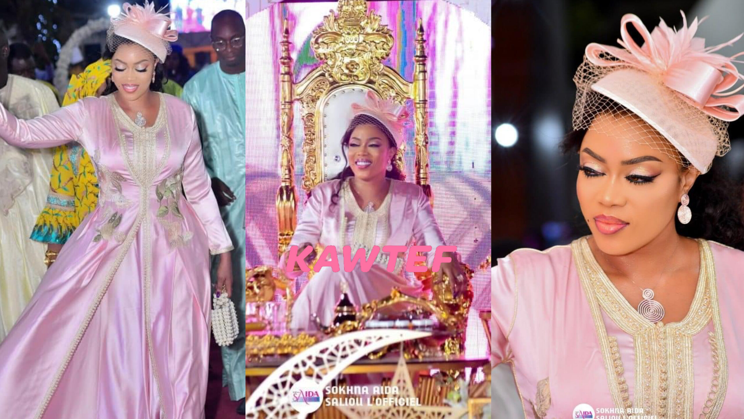 (Photos) – Sokhna Aida Diallo: La reine des Thiantacounes toute rose, toute sublime.