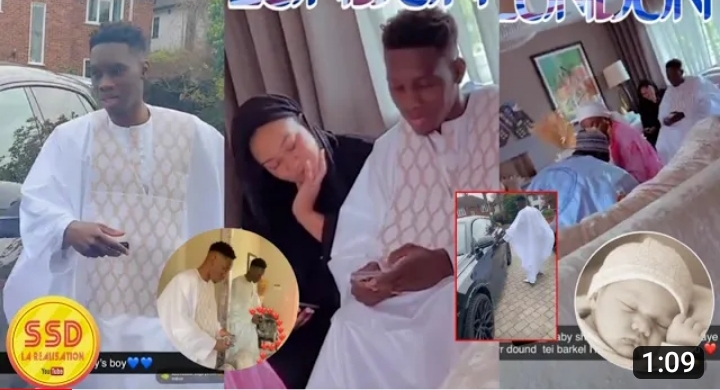 (Vidéo) : L&rsquo;épouse de Ismaila Sarr a accouchée. Découvrez les premières images du baptême