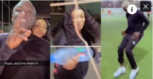 (Vidéo) – Match amical: Ngaaka Blindé jubile avec sa femme Fatel après son beau geste.