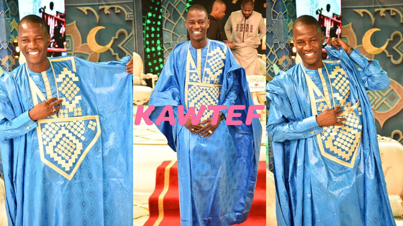 (Photos) – Le journaliste Mamadou Ndiaye de la Tfm méconnu dans un magnifique « niéti abdou ».