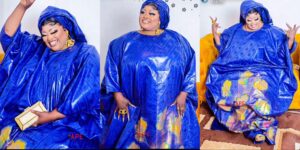 (09 photos) : Alima Thiopet une vraie diongoma XXXl en grand boubou bleu