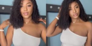 (Vidéo) : Minijupe moulante et body à épaule dénudée, Mia Guissé is so $exy