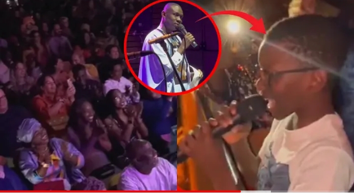(Vidéo): Mouhamed, le fils de Pape Diouf, vole la vedette à son père. Regardez !