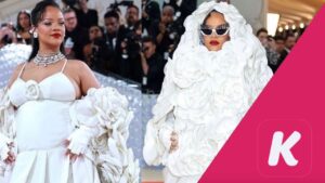 (04 Photos) – Met Gala 2023: Baby bump, robe brodé de fleurs, Rihanna secoue la toile.