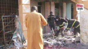 Kaolack : Le marché central en flammes