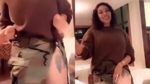 Cuisse tatouée, jupe fendue : Adja Diallo se déhanche sur un son de Dip