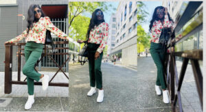 (Photos)- Paris : Dieyla habillée en fleur printanière