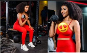 (Photos)- En rouge danger : Racky Aïdara respire la forme en fitness