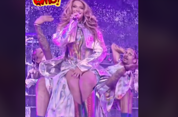 Vidéo :  La partie int!me Beyoncé fuite en plein spectacle