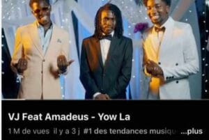 Musique: « Yow La » de VJ fait 1 million de vues en 72h.