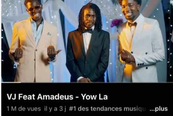Musique: « Yow La » de VJ fait 1 million de vues en 72h.