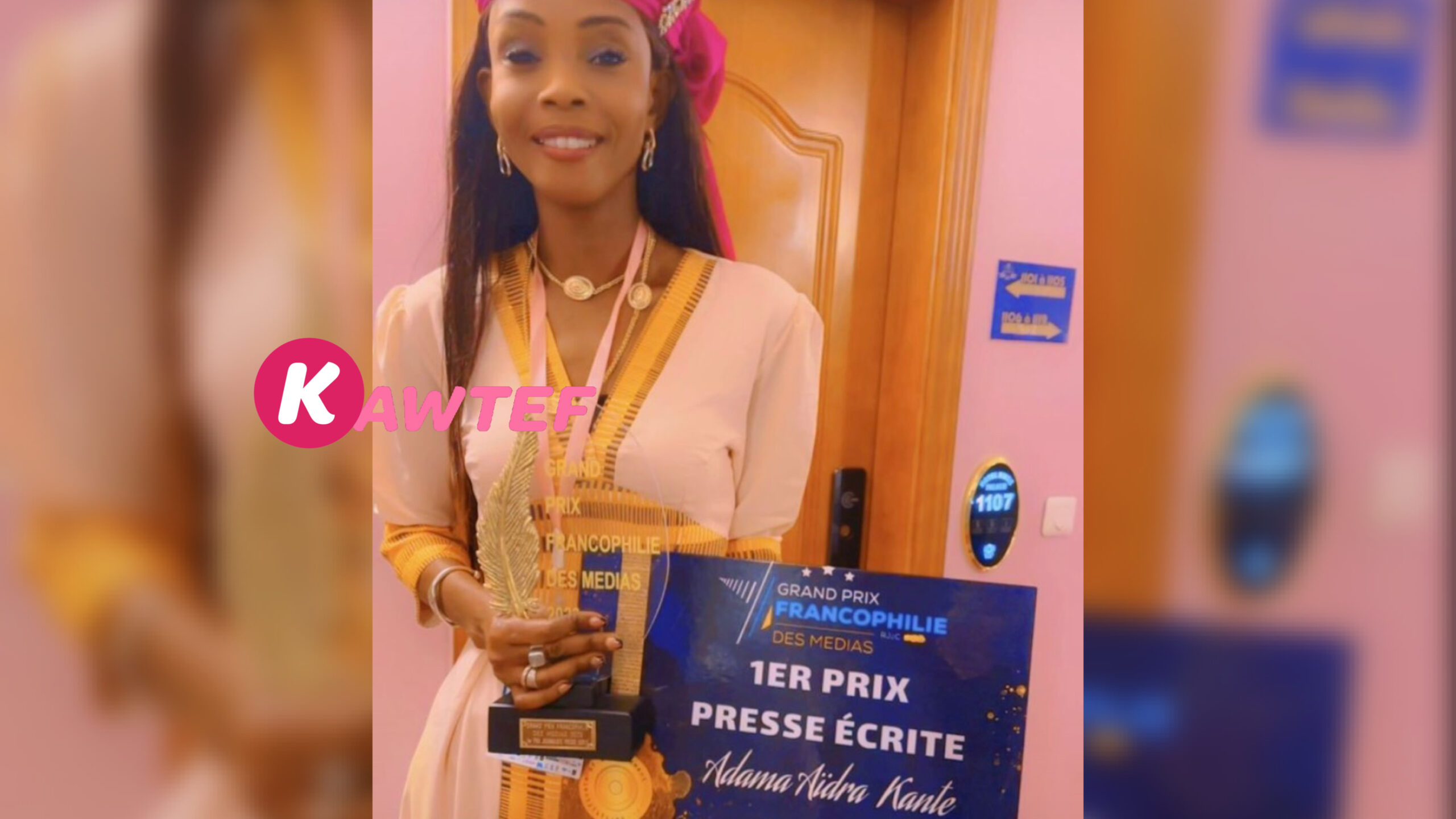 Grand Prix Francophile: La journaliste Adama Aïdara Kanté d’Emedia honorée à Yaoundé.