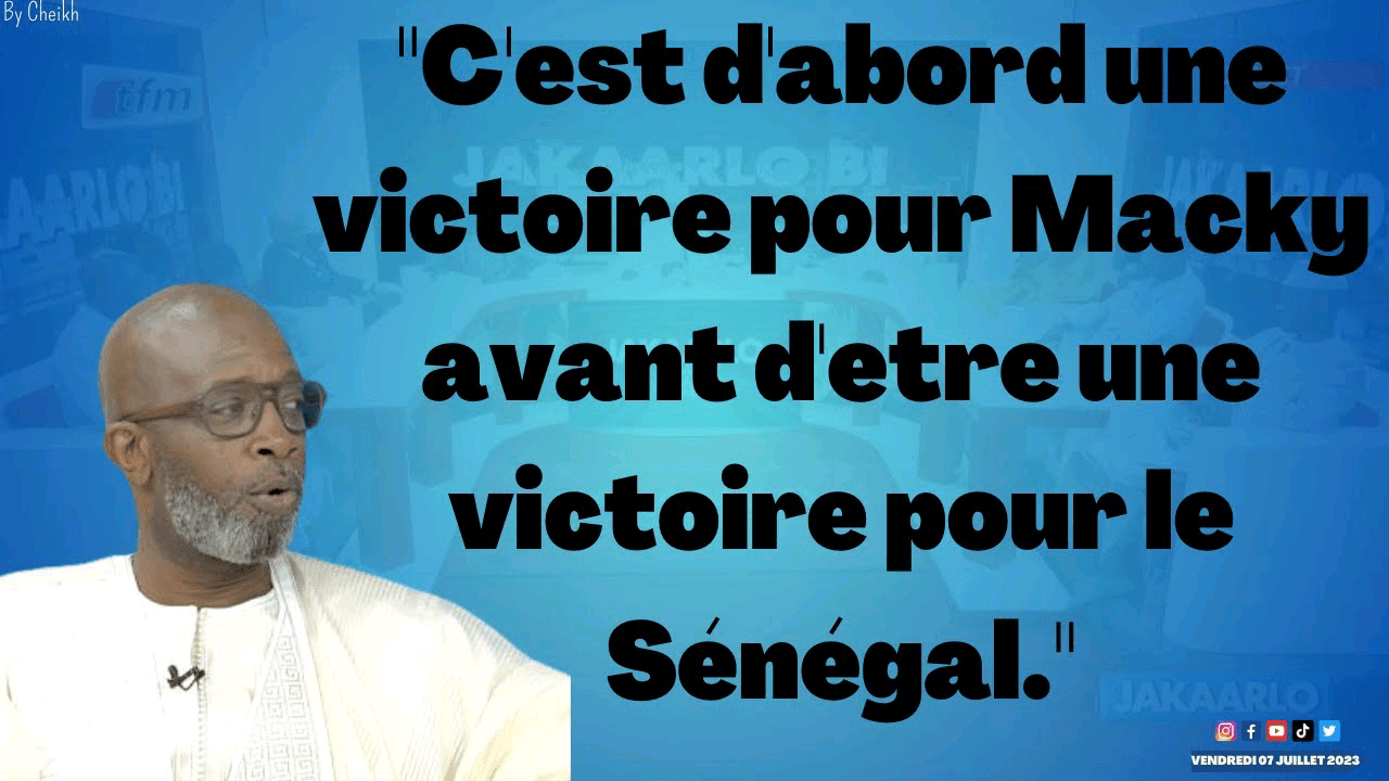 Bouba Ndour : » C’est d’abord une victoire pour Macky avant d’être une victoire pour le Sénégal « 