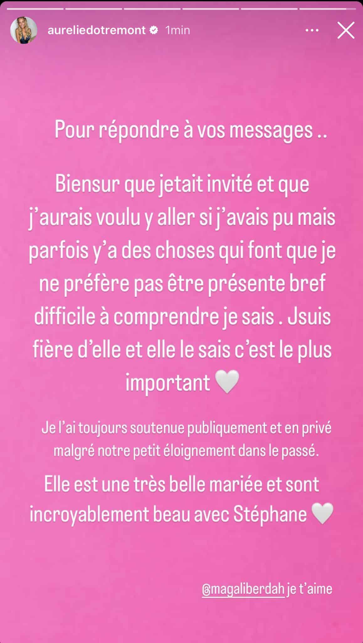 (2) Photos - Mariage des Teboul : Aurélie Dotremont explique son absence