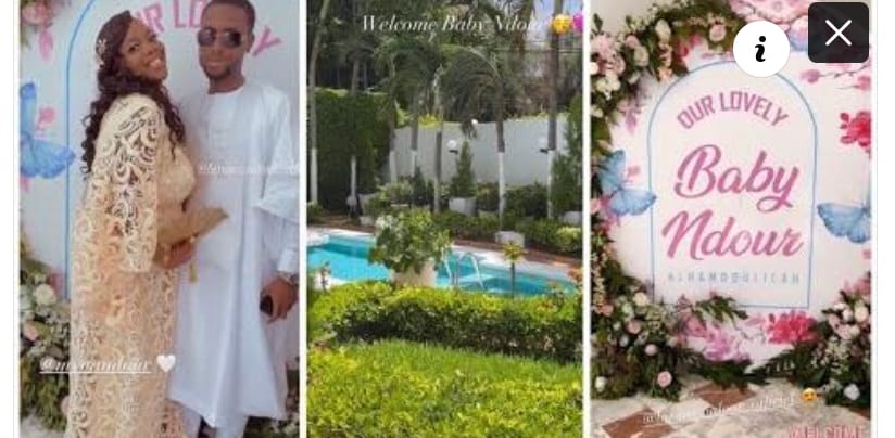 (Vidéo)- Mina Guèye, l’épouse de Birane Ndour a accouché. Découvrez les premières images du baptême