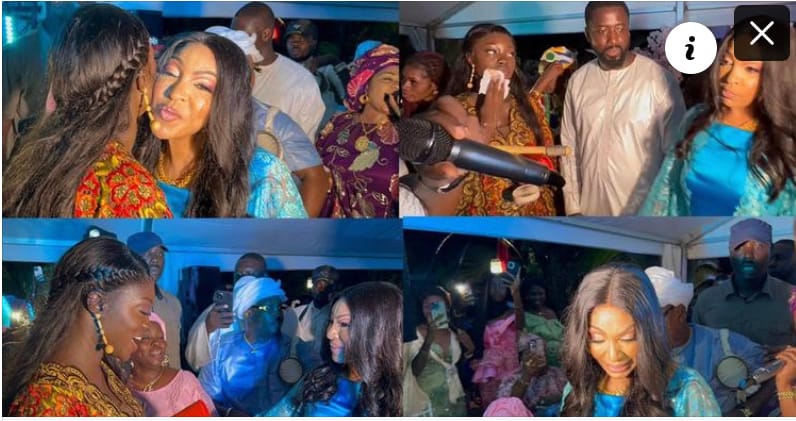 (Vidéo)- Viviane Chidid débarque en surprise au baptême de la fille de Ndeye Marie de la serie Karma