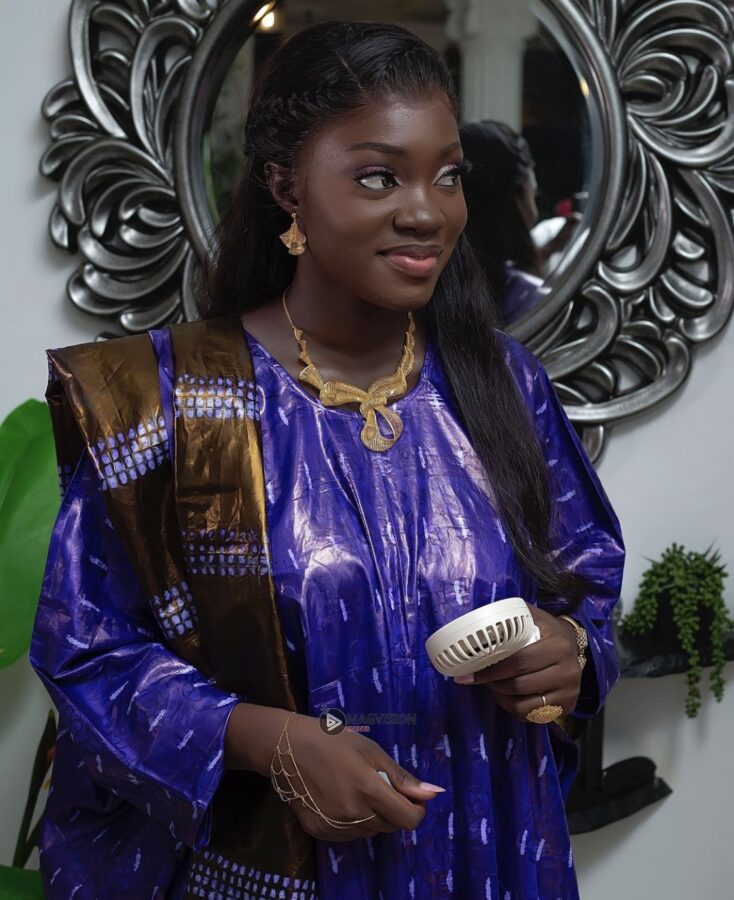 (4) Photos : La radieuse actrice Yakhara Gueye, alias Ndeye Marie, en tenue africaine éblouissante