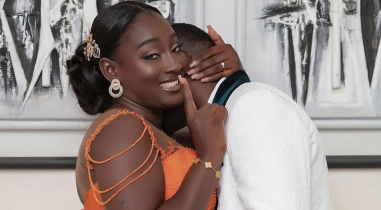 (4) Photos : Le mariage éblouissant de Cathy, l&rsquo;étoile de la série « Arrêt Mère Thiaba »