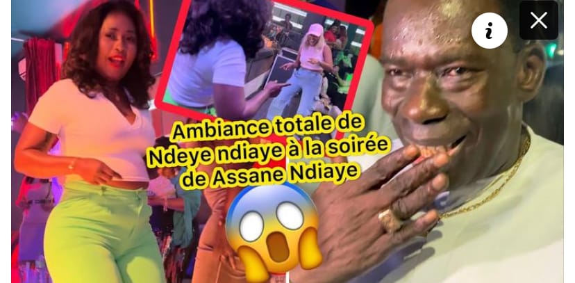 (Vidéo)- L’actrice Ndeye N’diaye explose la soirée de Assane N’diaye avec des pas de danses endiablées
