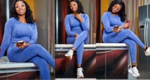 (Photos)- Adiouza pimpante dans une combinaison moulante !